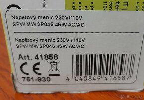 Predám menič napätia z 230 na 110 V - 5