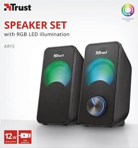 TRUST Arys Compact RGB 2.0 Speaker Set - poškodený obal - 5