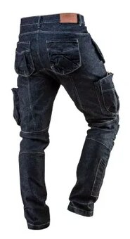 Nohavice strečové JEANS STRETCH BLACK+NEO -DENIM Collection - 5