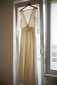 Ľahké svadobné šaty na predaj - 5