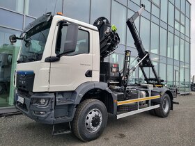 MAN 4x4 TGM 18.290 NOSIČ KONTEJNERU + RUKA HIAB - 5