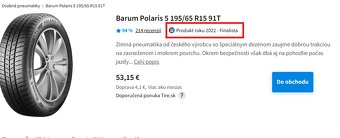 195/65/15 Zimné pneumatiky - Barum Polaris 5 - 5