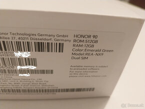 Honor 90 12+512GB 6,7" 5G Emerald Green - - 5