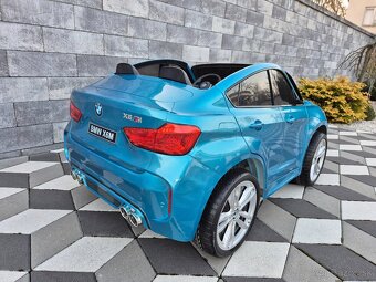 ⏩ Elektrické autíčko BMW X6M - lakované - modré - 5