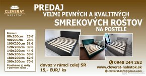 Predám pevny smrekový rošt na posteľ - Všetko NOVE - 5