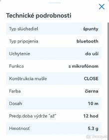 Bluetooth slúchadlá - 5