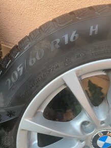 Zimné Disky+pneumatiky BMW 205/60 R16 - 5