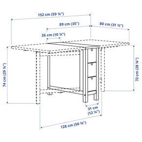 Rozkladací stôl Ikea Norden - 5