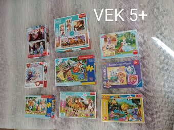 Rôzne puzzle vek 3+,4+,5+,6,7+,8+ - 5