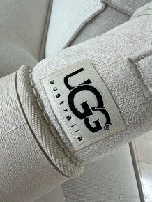 Ugg platform mini dámske čižmy béžové krémové - 5