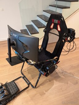 All-in-one racing kreslo s volantom, VR a PC - 5