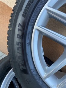 5x112 R17 6,5J ET28 originál Audi + 225/55 R17 zimné - 5