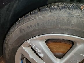 VW elektróny 5x112 R17, zimná sada - 5