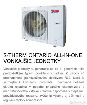 tepelné čerpadlo,zostava SINCLAIR S-THERM 4 - 5