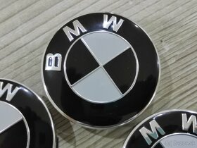 Stredove krytky diskov  BMW cierno biele - 5