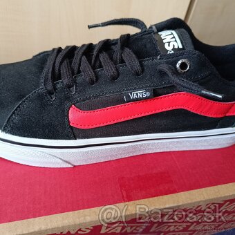 Nové Vans Faulkner black/red Skate tenisky 44 - 5