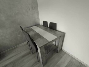jedalensky stol, jedalenske stoličky, stol + 4 stoličky - 5