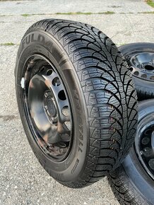 Zimné pneumatiky FULDA 195/65 r15 + plechové disky - 5