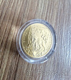 investičné zlato -.Český lev 1/4 2020 proof - 5