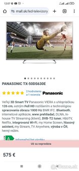 Panasonic smart led tv 50 palcovy(126cm) - 5