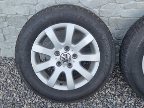 Sada zimnych hlinikovych diskov VW 15" 5x112 ET50 195/65 R15 - 5