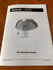 zvlhčovač vzduchu SENCOR SHF 2051GR - 5