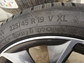 Alu disky 5x112 r19 zimné pneumatiky 225/45 r19 nepoužité - 5