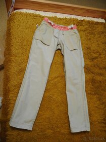 dievčenské bavlnené prechodné nohavice 140cm - 5