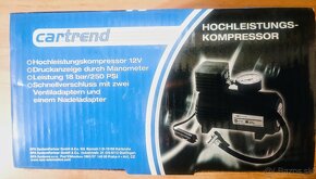 kompresor CARTREND, 12 V, 18 bar/ 250 PSI - 5