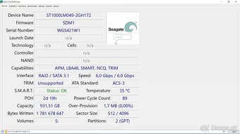 HDD Seagate BarraCuda Pro, 2,5" - 1TB, 7200 ot/min - 5