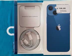 Predam APPLE IPHONE 13 MINI 128GB BLUE- Top stav - 5