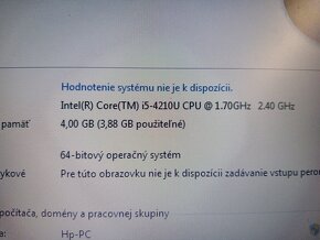 predám notebook HP PROBOOK 450 G2 , Windows 7 - 5