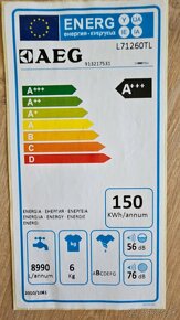 LACNO predám práčku AEG + darujem vysávač Elektrolux - 5