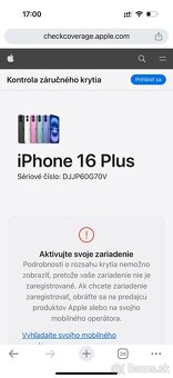 iPhone 16 Plus 128 gb Black - nerozbalený, záruka - 5