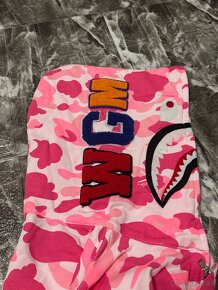 Bape Shark Hoodie Mikina Pink - 5