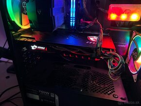 Predám kartu MSI GeForce GTX 1070 GAMING X 8G - 5