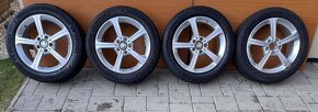 Orig. Mercedes alu disky 5x112 6,5jx17 ET44 205 55 R17 zimné - 5