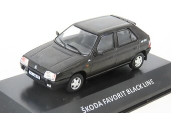 Zberateľský model Škoda Favorit Black Line 1:43 DeAgostini - 5