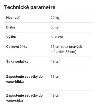 Otočna vaňova sedačka - 5