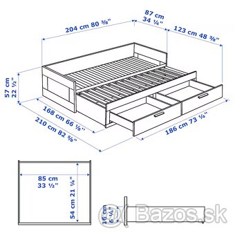 Ikea Brimnes postel - 5