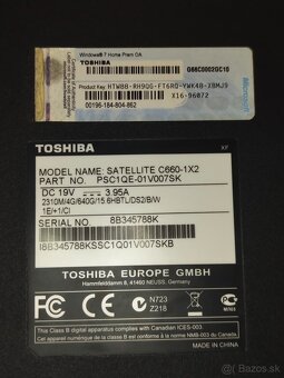 Toshiba Satellite C660-1X2 - 5