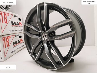 8J R18 5x112 ET50 alu disky Vw Golf, Caddy, T-roc 1233 - 5