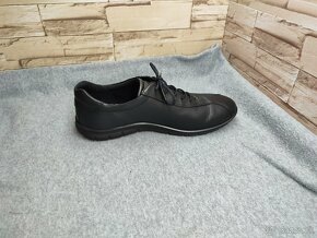 Ecco 40 - dámske kožené čierne topánky - 5