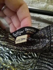 Zlaté luxusné elegantné šaty Bershka - 5