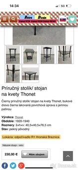 príručný stolík podstavec pod kvet sochu… - 5