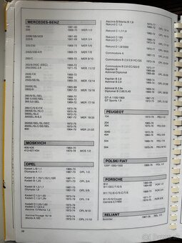 TECHNICKÁ DATA montážní data 1960-1980 na kompletní produkci - 5