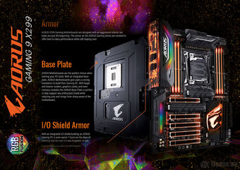 GIGABYTE X299 AORUS Gaming 9/CPU i9 7900X/Aorus Liquid Cool - 5