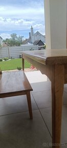 Masívny Dreveny stôl s lavicami - 5