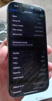 IPHONE 16 PRO 256GB natural titanium, komplet, ZÁRUKA 1/2027 - 5