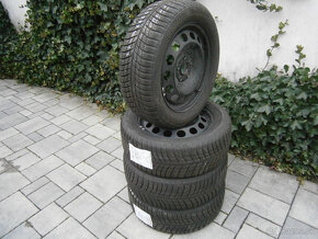 Predám 4x zimné pneu + disky 5x112 BRIDGESTONE 205/55 R16 91 - 5